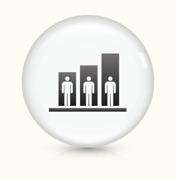 图形图标上的白色圆形矢量按钮图片下载