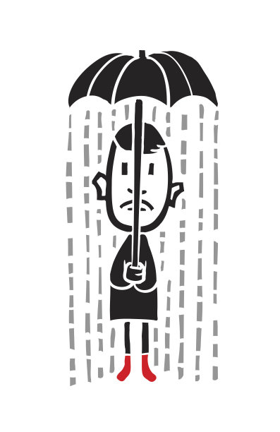 雨中悲伤的男人图片下载