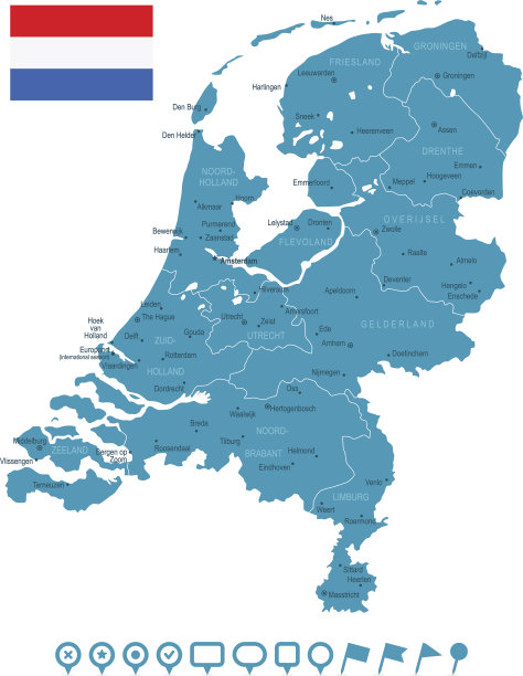 荷兰-信息图-插图图片下载