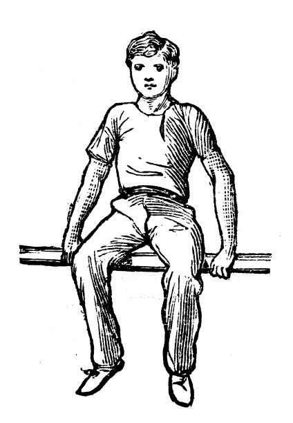 运动和运动的古董插图:艺术体操高杠图片下载