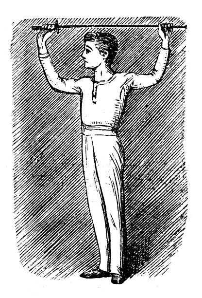 运动和练习的古董插图:击剑图片下载