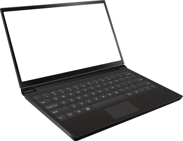 笔记本电脑隔离白色图片下载