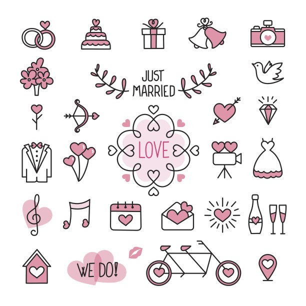 婚礼的图标图片下载