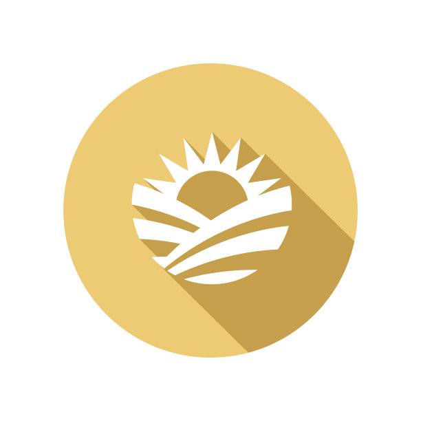 农业农业平面颜色长影子图标图片下载