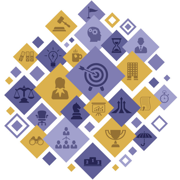 商业相关图标的蒙太奇图片下载