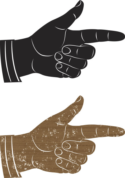 指向手插图图片下载