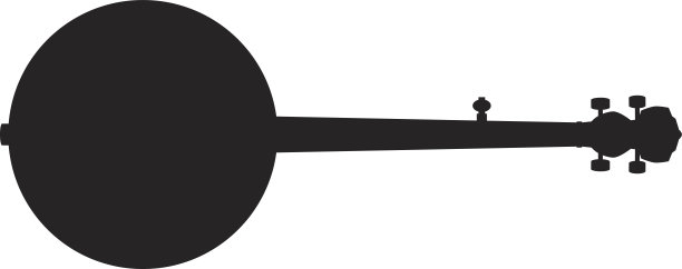 班卓琴轮廓图片下载