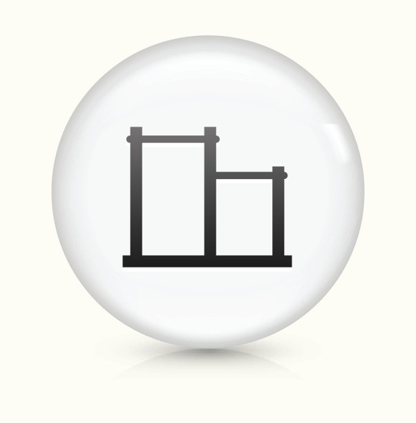 拉上图标栏上的白色圆形矢量按钮图片下载