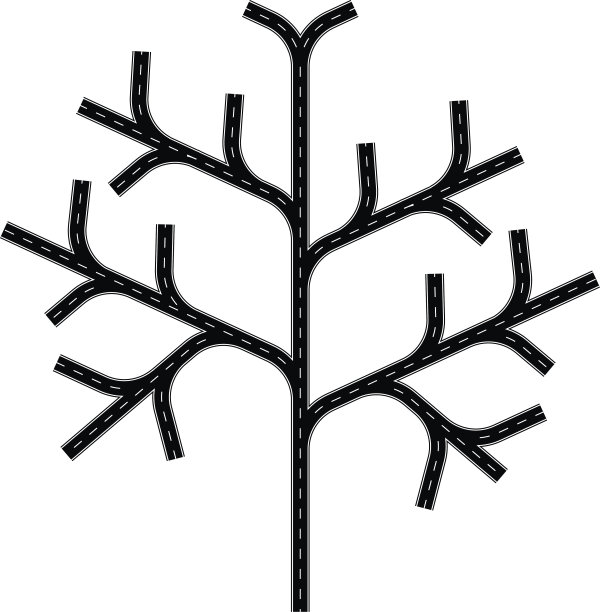 路上的树图片下载