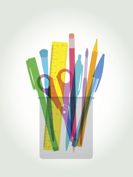 钢笔和笔筒图片下载