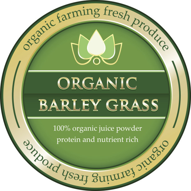 有机大麦草金标签图片下载