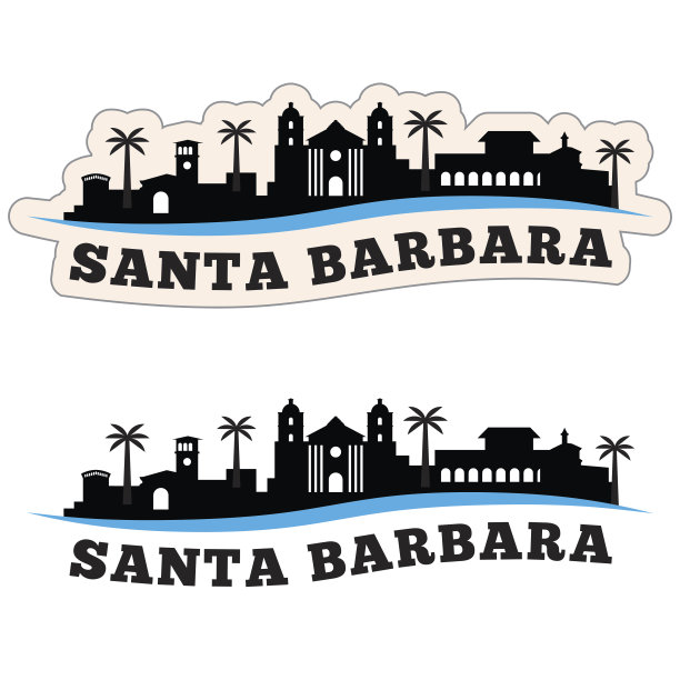 圣巴巴拉城市景观图图片下载