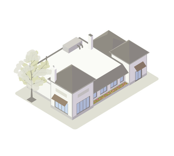 零售商店等角插图图片下载