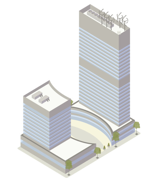 公司办公楼插图图片下载