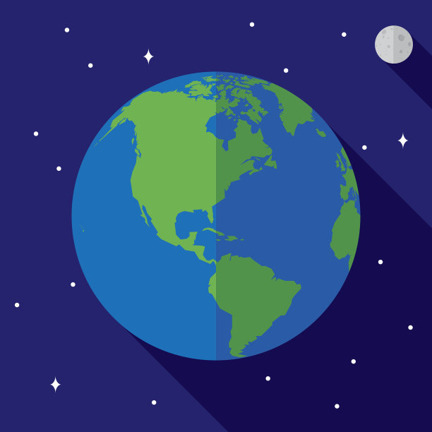 地球图标平图片下载