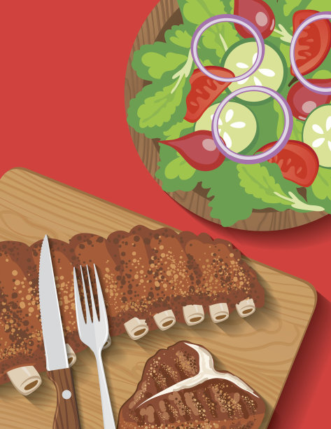 装满食物的餐盘图片下载