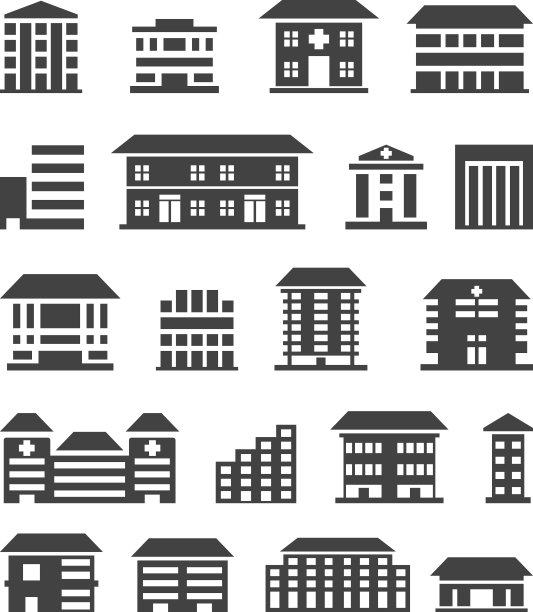 建筑图标集图片下载