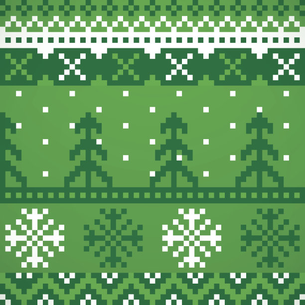 重复图案的节日毛衣图片下载