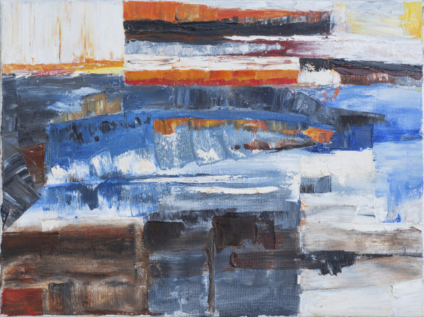 画布上的抽象油画背景素材图片