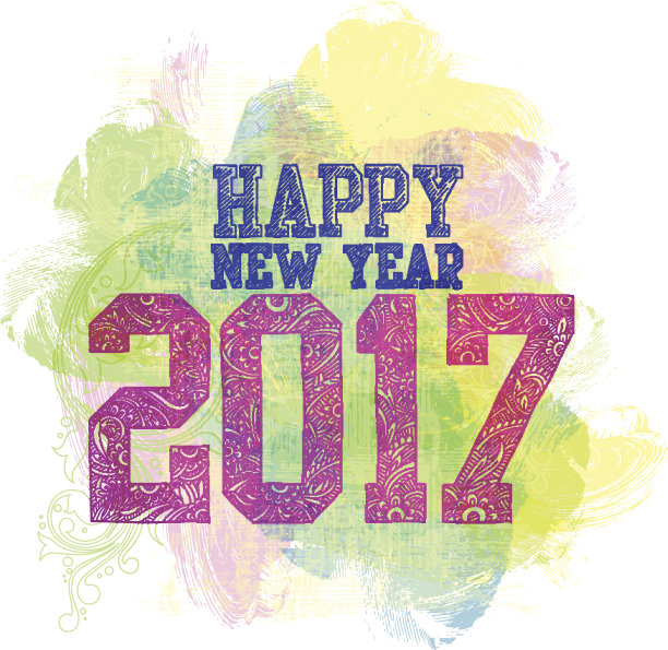 2017，新年快乐背景图片下载