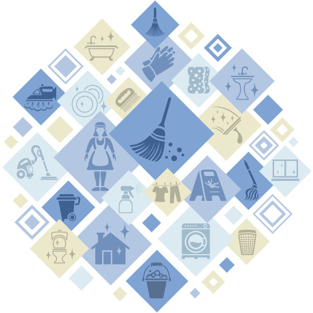 清洁服务蒙太奇图片下载