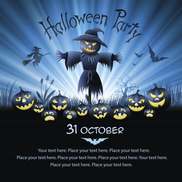 万圣节稻草人图片下载