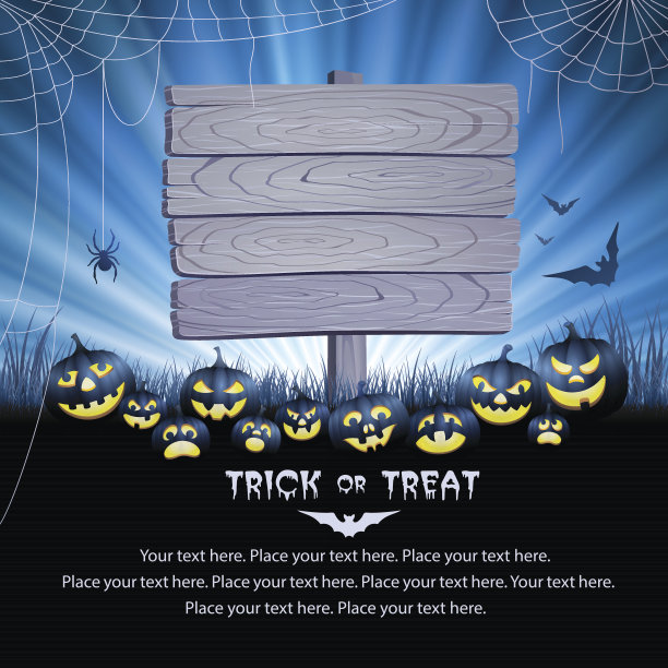 万圣节木签图片下载