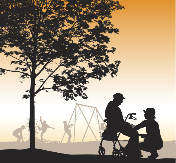 公园里的照顾者图片下载