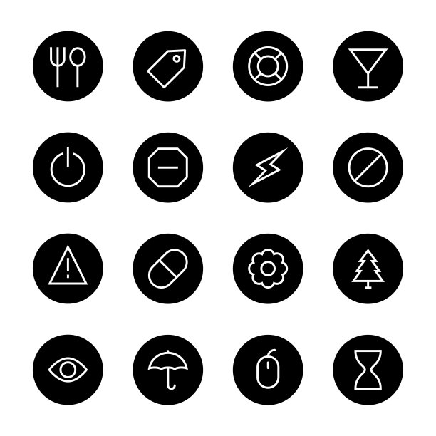 基本图标设置7 -黑圈系列图片下载