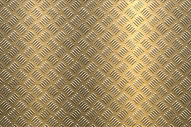 背景金属钻石板在青铜色图片下载