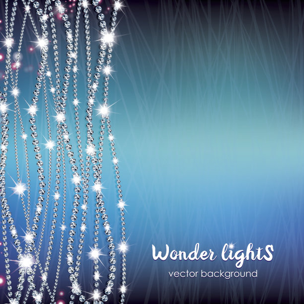 方形背景与钻石绳图片下载