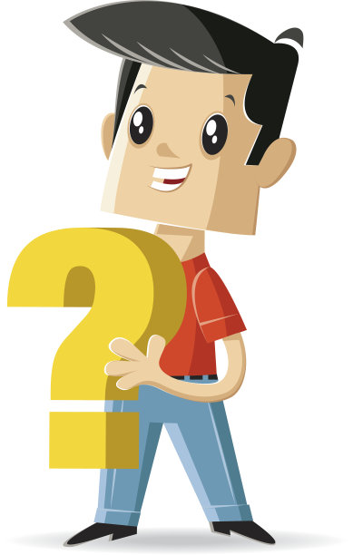 男孩和问号图片下载