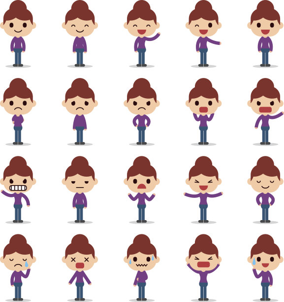 一套女商人的性格图片下载