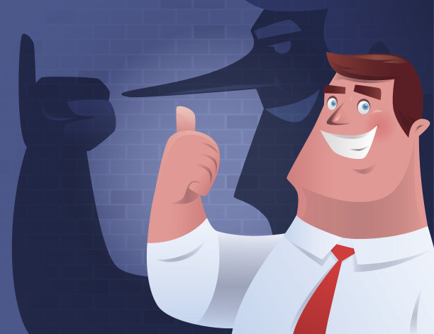 商人竖起大拇指图片下载