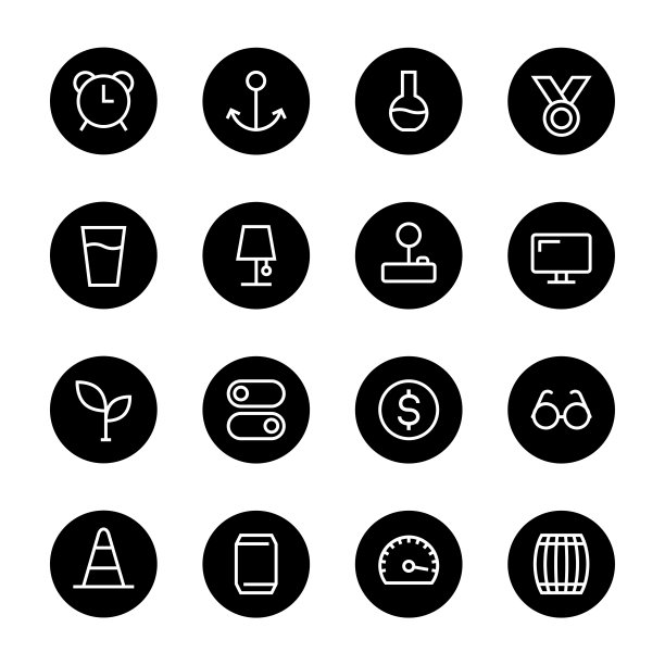 基本图标设置9 -黑圈系列图片下载