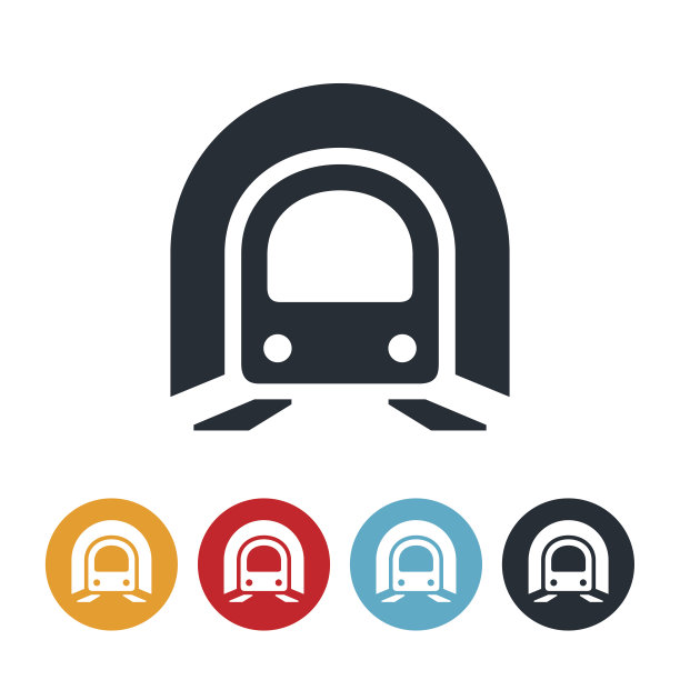 迎面而来的地铁列车图标图片下载