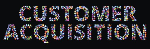 客户获取互联网圈矢量图形插图图片下载