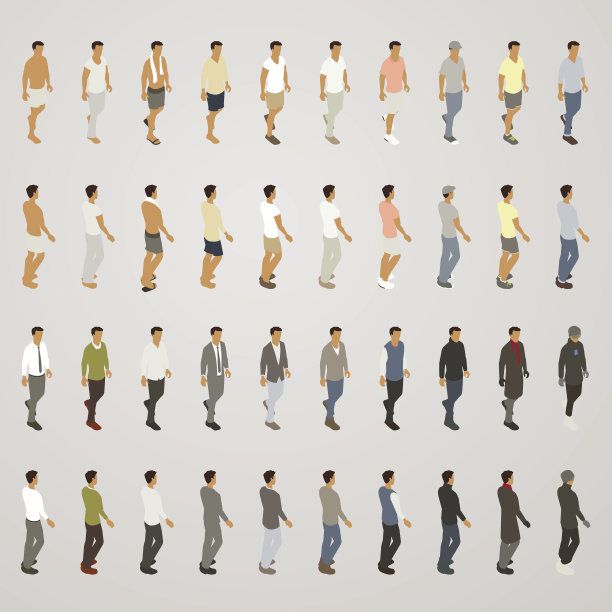 线条单男士时尚图片下载