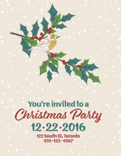 可爱的手绘圣诞背景图片下载