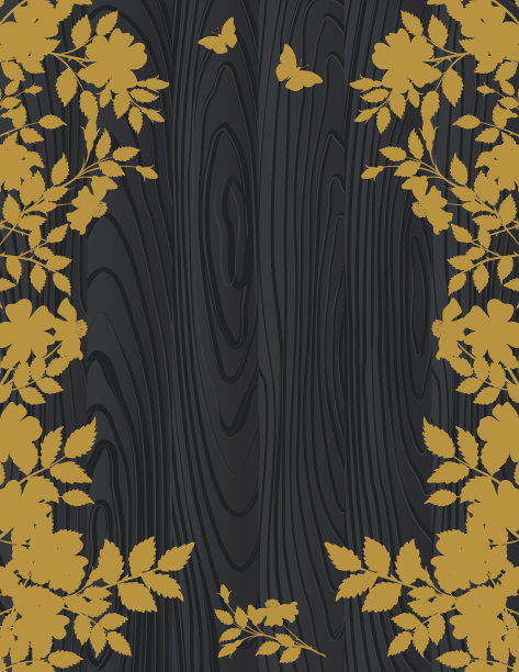 树林背景上的玫瑰剪影图片下载