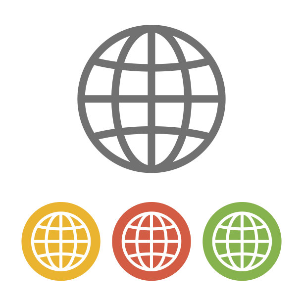 地球仪图标集图片下载