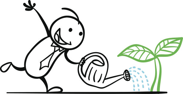 浇灌植物图片下载