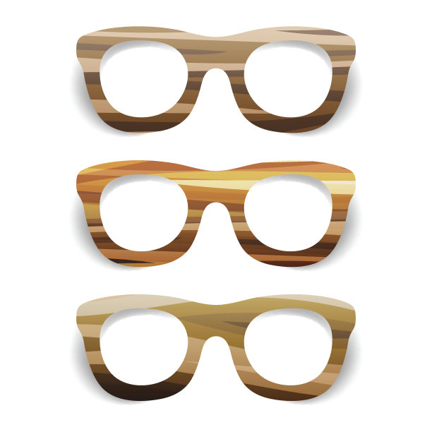 木头眼镜收藏图片下载