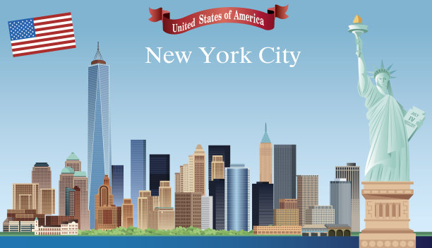 纽约的天际线图片下载