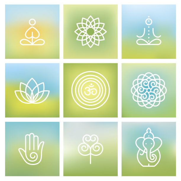 瑜伽的符号图片下载