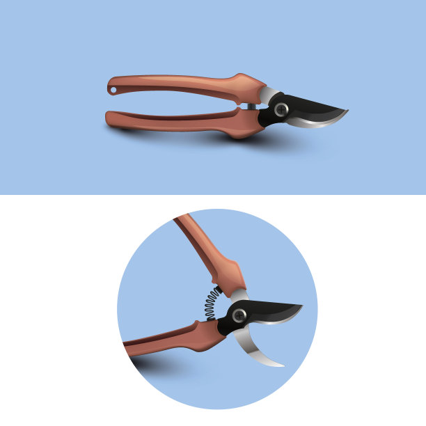 向量花园修剪工具图片下载