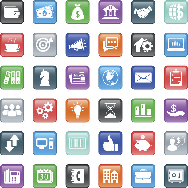 金融和商业图标图片下载