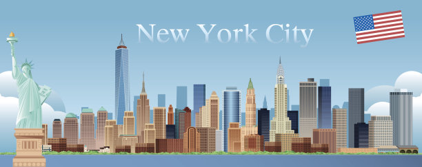 纽约市天际线图片下载