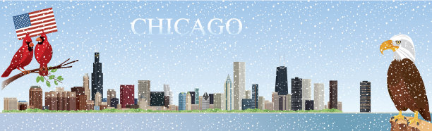 芝加哥天际线图片下载