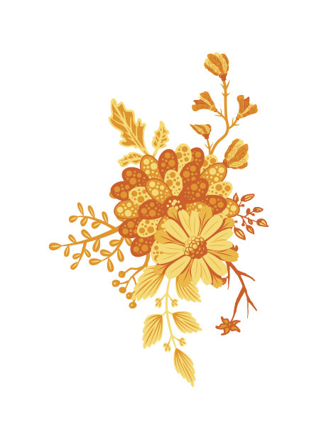 花花束的设计图片下载